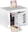 Rubik Mini Cash Deposit Drop Slot Safe Box With Key And Pin Code Option, White