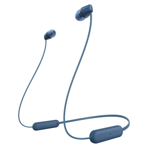 Sony Bluetooth In-Ear Headphones With Mic WI-C100 Blue