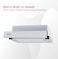 Nobel 60Cm Range Hood Built-In Hood, 2 Speed Rocker Switch, 3-Layer Aluminum Filter, Carbon Filter Nobel NCHP60ST Silver