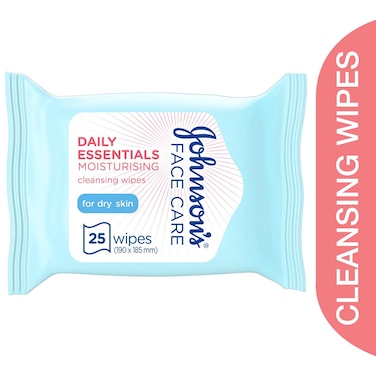 Johnsons Cleansing Wipes Dry Skin (25 Wipes)