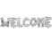 Generic Welcome Letter Foil Balloons K To Home Event Party Supliers Inflatable Air Balls Decoration (Silver 16 Inch)