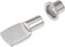 Robustline Stud Socket Type Metal Shelf Supporter 50 Pcs, Chrome Plated
