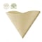100-Piece Unbleached Coffee Filter Paper Beige 13.4cm