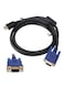 Generic HDMI To VGA Hd Cable 3Meter, Black/Blue