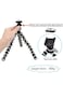 Generic - Flexible Trpod Stand For GoPro With Mount Adapter Black/White