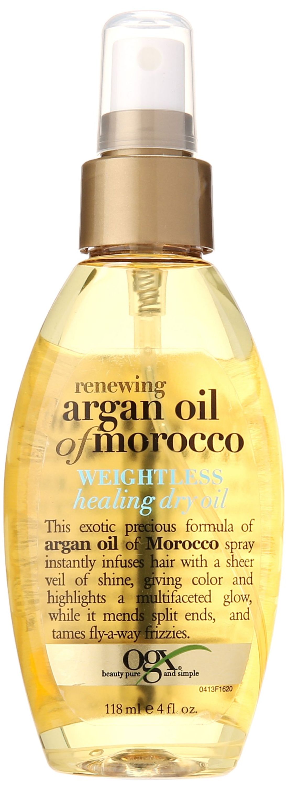 organix Ogx Moroccan Argan Oil Weightless Dry Oil, 4 Oz.