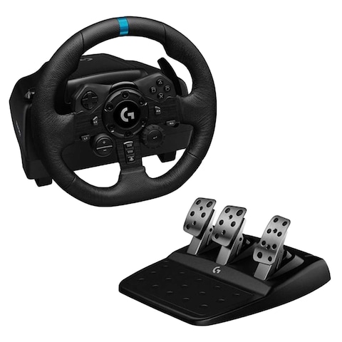 Logitech Racing Wheel And Pedals For PS5, PS4, PC, Mac G923 Black