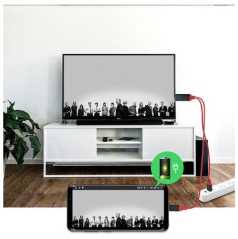 اي فون إلى HDTV كابل 2 متر والتشغيل الخفيف إلى HDTV