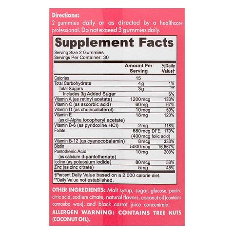 MIELLE HAIR AD VITAMINS 60 GUMMIES