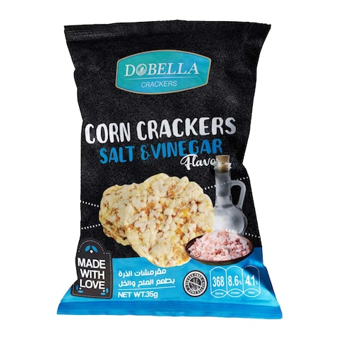 Dobella Corn Cracker with Salt and Vinegar Flavor - 35 gram