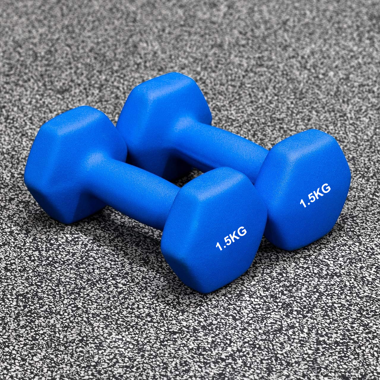 YALLA HomeGym Neoprene Dumbbells, Set of 6 Hand Weights for Men &amp; Women, Non-Slip Grip, Strength Training Free Weights for Home Gym