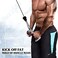 ULTIMAX V Shaped Bar Cable Attachment, Cable Machine Attachment Double for Gym 360&deg; Steel Swivel Non Slip and Durable Handle- Chrome