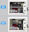 Rubik Large Safe Box A4 Documents Size for Home Office with Key and Pin Code Keypad for Cash Documents Jewelry Passports RB30AJ (38x30x30cm) White