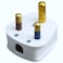ADMORE 15A Round 3 Pin Plug White NV1153