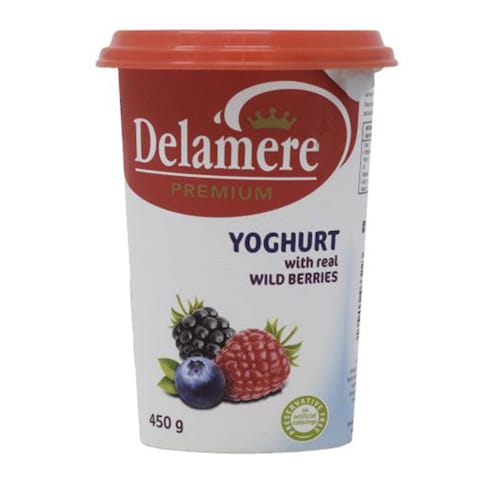 Delamere Premium Real Wild Berries Yoghurt 450ml