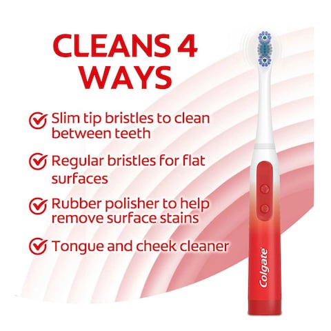 Colgate 360 Sonic Battery Powered Toothbrush Head Refills Optic White Soft Multi Pack 2 Pcs