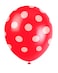 6 Pack 12" Red Balloons Polka Dots
