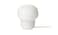 Table lamp, glass opal white
