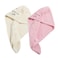 2 Packed  Microfiber Hair Towel Wrap With Quick Dry Soft Material For Women And Girls Bathing Hair Turban For Drying Curly Long &amp; Thick Hair.