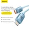 Baseus USB-C to Lightning Cable, for iPhone Fast Charger 20W, Braided Nylon Lightning Cable Compatible with iPhone 14/14 Pro Max/14 Pro/13/12/11, iPad, Airpods (1.2m) - Blue