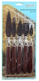 Generic 5Pcs Wooden Painting Handle Paint Pallette Knives Spatula Stainless Steel Blade New