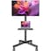 Mobile TV Cart TV Stand With Lockable Wheels for 32 to 70" Inch Plasma LCD LED Flat or Curved Screen TVs up to 100lbs - Height Adjustable (32-70 inch)