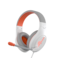 Meetion Stereo Gaming Headphones White Orange Lightweight Backlit HP021