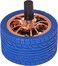 Lavish Push Down Alloy Wheels, 1 Unit Ashtray, Spinning Ashtray Round For Home, Office, Car Gift Color Blue