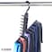 4PK ZOBER Tie Hanger   20 Non-slip Adjustable Clips   Tie &amp; Belt Organizer   with Rotating Hook &amp; Opening Mechanism