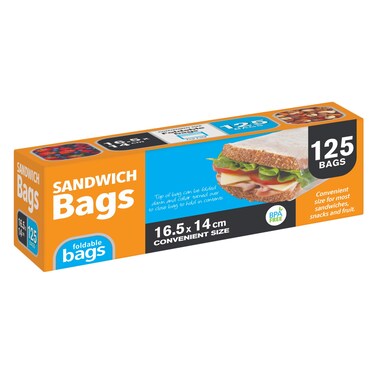 Uncle Bills Sandwich Bags 125Pk