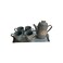 High Quality Household Light Luxury Ceramic Drinking Ware Cup Pot Living Room Tea Set