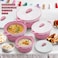 SELVEL DIAMOND CASSEROLE 4 PC SET (1000/1500/2000/3000 ML) PINK