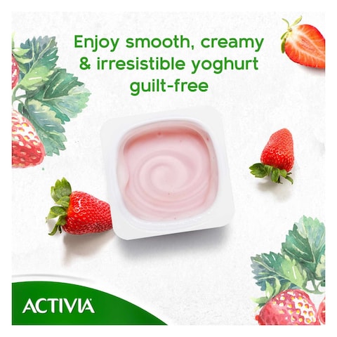 Activia Light Strawberry Stirred Yoghurt 120g x Pack of 8