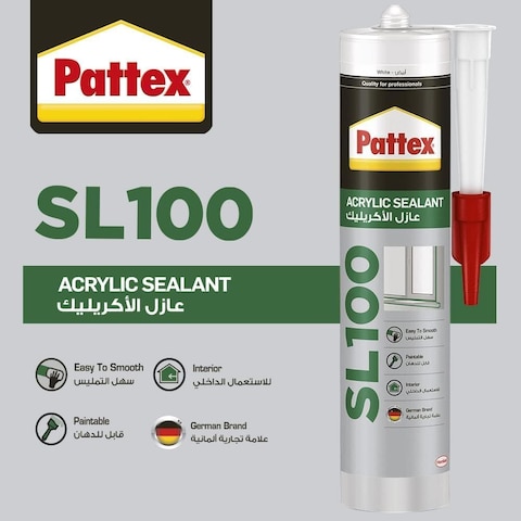 Pattex Sl100, Acrylic Emulsion-Based Sealant,280Ml
