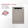 Nobel 12 Place Settings Dishwasher, Mechanical Control, 12L Water Consumption, 6 Programs, LED Display, Delay Start, Half Load Option (Eco Wash), Self Clean Option, NDW6012 Silver