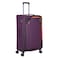 Eminent Expandable Luggage Trolley Bag Soft Suitcase for Unisex Travel Polyester Shell Lightweight with TSA lock Double Spinner Wheels E765SZ Large Checked 28 Inch Purple