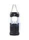 Beauenty - 6 LED Rechargeable Portable Solar Camping Lantern Black 3x14centimeter