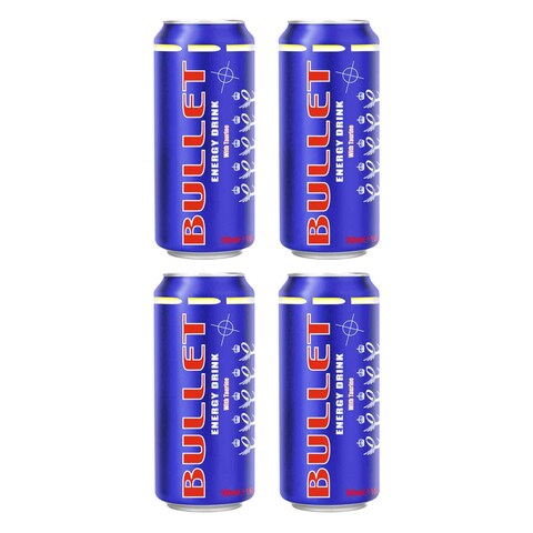 Bullet Taurine Energy Drink 500ml x Pack of 4