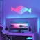 Nanoleaf SHAPES Triangles Mini Starter Kit - Smart WiFi LED Panel System w/ Music Visualizer, Instant Wall Decoration, Home or Office Use, 16M+ Colors, Low Energy Consumption - White - 5 packs
