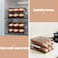 Egg Holder for refrigerator Automatic Rolling，Egg Tray Fridge Organizer For Household，Egg Storage Rack，Refrigerator Storage Container，Egg Storage box，Egg Tray Food Container (2)