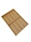 Bamboo Makeup Cosmetic Organizer Storage Center with 6 Sections for Bathroom Countertops, Vanity - Holds Brushes, Lipstick, Lip Gloss, Concealers, Mascara, Eye Pencils - Natural