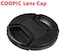 COOPIC 49mm Lens Cap Front Cover Protector Snap On Center Pinch Compatible with Canon Nikon Sony DSLR Cameras Etc,
