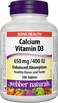 Webber Calcium W Vit D 650mg 100 Per Pack