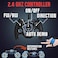 Generic 4Wd 2.4Ghz Skidding Stunt RC Car With Off Road Tires, Remote Control Car With Gesture Control Band, Transforming Toy With LED Lights Spin 360 Degrees, Blue