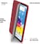 Pipetto Origami designed for iPad 10.9 inch case iPad 10th Generation case cover (2022) with 5 in 1 stand - Dark Red