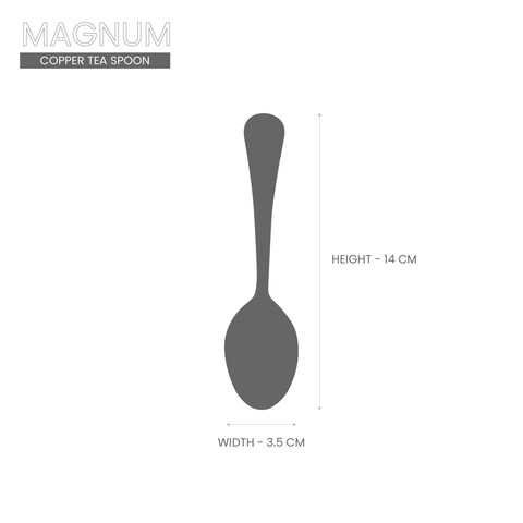 KITCHEN MASTER COPPER TEA SPOON, KM0112, 3PC PACK, MAGNUM