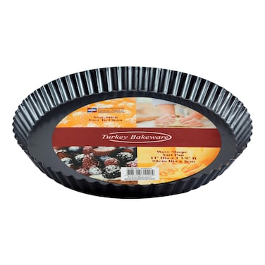 هوم مايكر قالب تارت مخدد أسود 28 سم