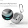 elago AW5 Hang designed for Samsung Galaxy Buds 3/3 Pro case cover with carabiner - Light Grey