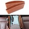 Generic 2 -Piece Car Seat Gap Filler Catcher Drop Organizer Catcher Pocket Between Seat And Console Catch Caddy -Brown