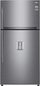 LG 760L Top Freezer Refrigerator With Water Dispenser Inverter Linear Compressor Platinum, Silver, GR-F882HLHU